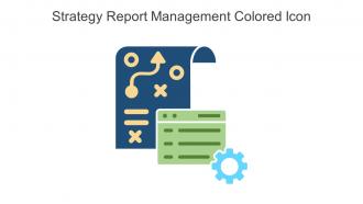 Strategy Report Management Colored Icon In Powerpoint Pptx Png And Editable Eps Format