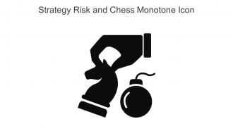 Strategy Risk And Chess Monotone Icon In Powerpoint Pptx Png And Editable Eps Format