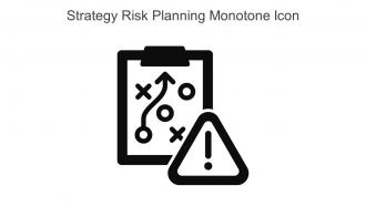 Strategy Risk Planning Monotone Icon In Powerpoint Pptx Png And Editable Eps Format