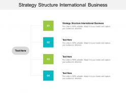 Strategy structure international business ppt powerpoint presentation summary samples cpb