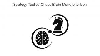 Strategy Tactics Chess Brain Monotone Icon In Powerpoint Pptx Png And Editable Eps Format