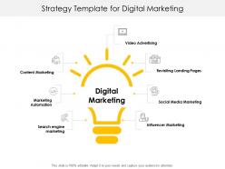 Strategy template for digital marketing