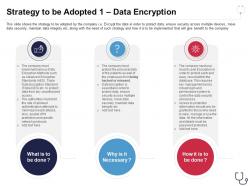 Strategy to be adopted 1 data encryption overcome the it security