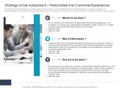 Strategy to be adopted efforts personalize the customer experience ppt information