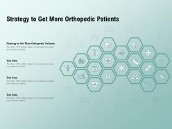 Strategy to get more orthopedic patients ppt powerpoint presentation infographics
