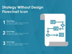 Strategy without design flowchart icon