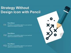 Strategy without design icon with pencil