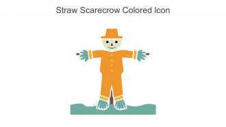 Straw Scarecrow Colored Icon In Powerpoint Pptx Png And Editable Eps Format
