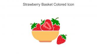 Strawberry Basket Colored Icon In Powerpoint Pptx Png And Editable Eps Format