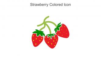 Strawberry Colored Icon In Powerpoint Pptx Png And Editable Eps Format