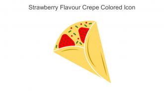 Strawberry Flavour Crepe Colored Icon In Powerpoint Pptx Png And Editable Eps Format
