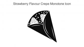 Strawberry Flavour Crepe Monotone Icon In Powerpoint Pptx Png And Editable Eps Format