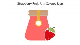 Strawberry Fruit Jam Colored Icon In Powerpoint Pptx Png And Editable Eps Format