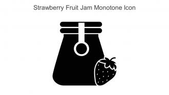 Strawberry Fruit Jam Monotone Icon In Powerpoint Pptx Png And Editable Eps Format