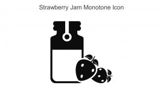 Strawberry Jam Monotone Icon In Powerpoint Pptx Png And Editable Eps Format
