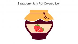 Strawberry Jam Pot Colored Icon In Powerpoint Pptx Png And Editable Eps Format
