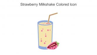 Strawberry Milkshake Colored Icon In Powerpoint Pptx Png And Editable Eps Format