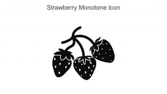 Strawberry Monotone Icon In Powerpoint Pptx Png And Editable Eps Format