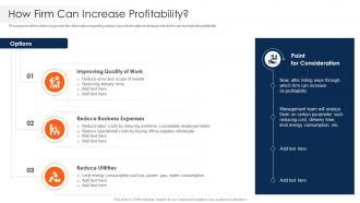 Strawman Project Plan How Firm Can Increase Profitability