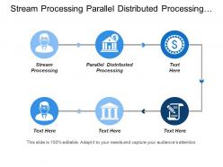Stream processing parallel distributed processing loosely structured forecasting simulation