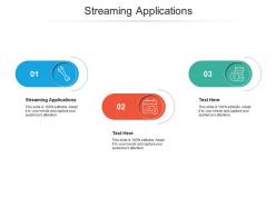 Streaming applications ppt powerpoint presentation infographics outfit cpb