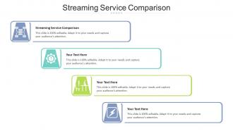 Streaming service comparison ppt powerpoint presentation model styles cpb