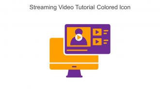 Streaming Video Tutorial Colored Icon In Powerpoint Pptx Png And Editable Eps Format
