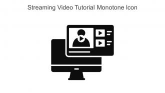 Streaming Video Tutorial Monotone Icon In Powerpoint Pptx Png And Editable Eps Format