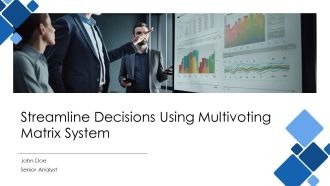 Streamline Decisions Using Multivoting Matrix System PPT Slides AT
