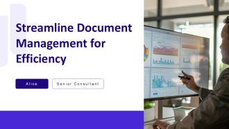 Streamline Document Management For Efficiency PPT Guidelines AT