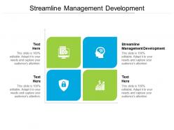 Streamline management development ppt powerpoint presentation visual aids