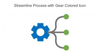 Streamline Process With Gear Colored Icon In Powerpoint Pptx Png And Editable Eps Format