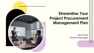 Streamline Your Project Procurement Management Plan PPT Template AT