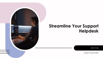 Streamline Your Support Helpdesk PPT Graphics AT