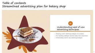 Streamlined Advertising Plan For Bakery Shop Powerpoint Presentation Slides MKT CD V Professional Captivating