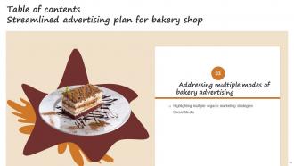 Streamlined Advertising Plan For Bakery Shop Powerpoint Presentation Slides MKT CD V Visual Captivating