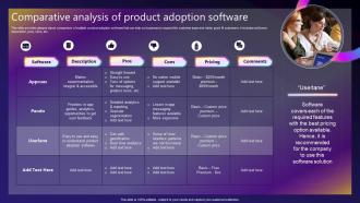Streamlined Consumer Adoption Process Comparative Analysis Of Product Adoption Software