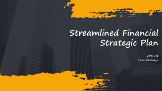 Streamlined Financial Strategic Plan PPT Mockup AT