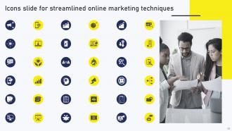 Streamlined Online Marketing Techniques Powerpoint Presentation Slides MKT CD V Colorful Ideas