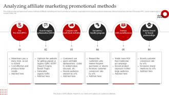 Streamlined Paid Media Analyzing Affiliate Marketing Promotional Methods MKT SS V
