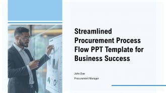 Streamlined Procurement Process Flow PPT Template For Business Success PPT H