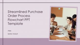 Streamlined Purchase Order Process Flowchart PPT Template PPT H