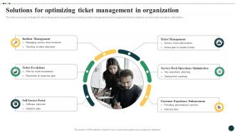 Streamlined Ticket Management For Quick Solutions For Optimizing Ticket Management In Organization CRP DK SS