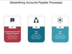 Streamlining accounts payable processes ppt powerpoint presentation design cpb