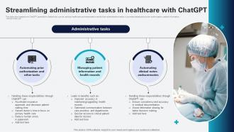 Streamlining Administrative Tasks In Healthcare Unleashing Healthcare Ppt Presentation AI SS V