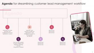 Streamlining Customer Lead Management Workflow Powerpoint Presentation Slides Informative Customizable