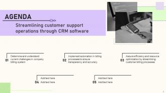 Streamlining Customer Support Operations Through CRM Software Powerpoint Presentation Slides Multipurpose Graphical