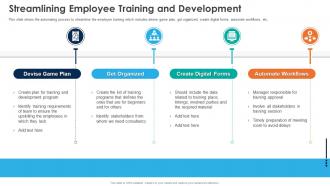 Streamlining Employee Training And Development Automation Of HR Workflow