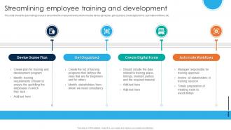 Streamlining Employee Training And Development Human Resource Process Automation