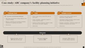 Streamlining Facility Management Case Study Abc Companys Facility Planning Initiative